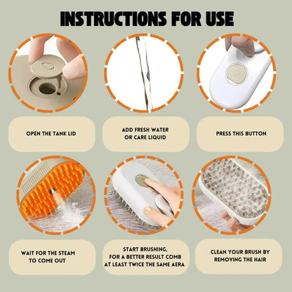 3-in-1 Pet Hair Brush